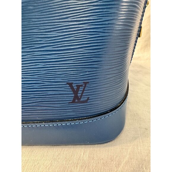 Louis Vuitton Alma PM Blue‎ Epi Leather Handbag with COA - Picture 4 of 13